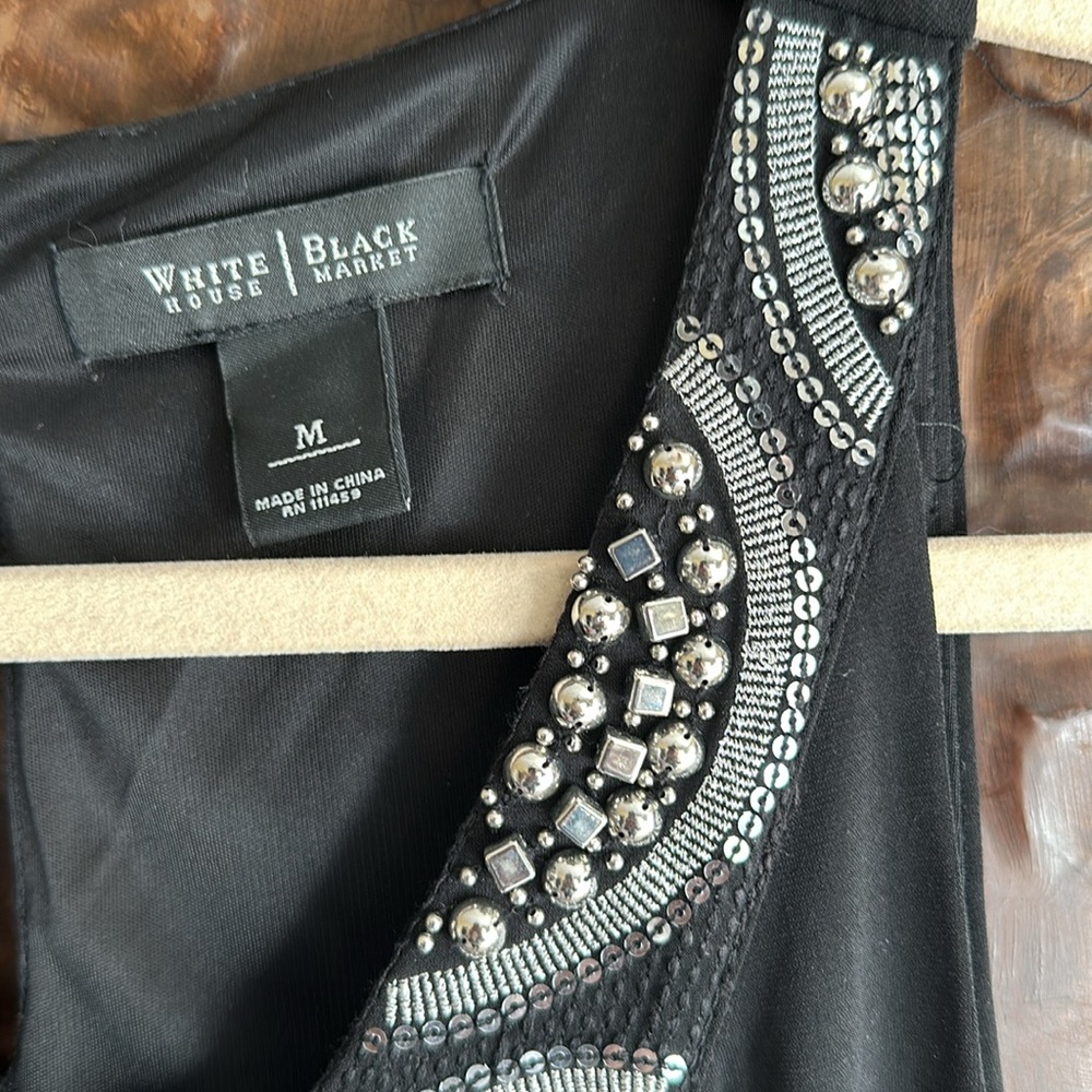 White House Black Market sleeveless dress—medium; black - Picture 6 of 7